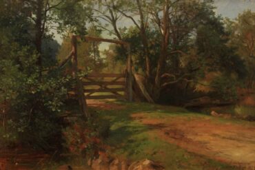 Skogparti fra Svanø i Sandefjord (1877).