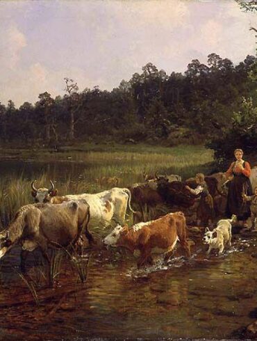 Sommerdag ved tjernet (1876).