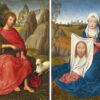 Diptykon med Johannes døperen og den hellige Veronica (1470-tallet).