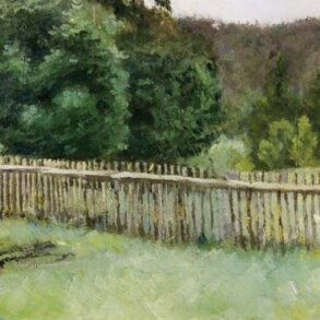 Gjerdet i skogen (1884).