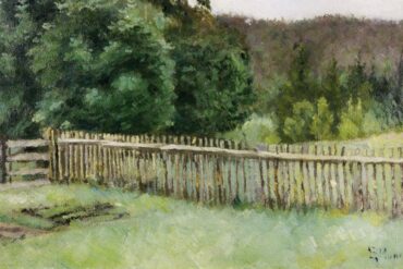 Gjerdet i skogen (1884).