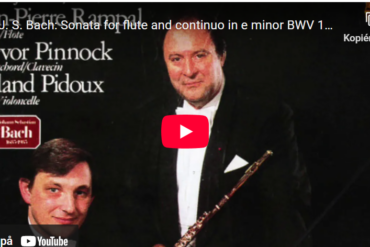Mellemspil – Bach: Sonate i e-moll for fløyte og basso continuo BWV 1034 (1717-23?).