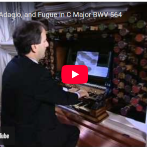 Mellemspil – Bach: Toccata, adagio og fuge i C-dur, BWV  564 (1719–27).