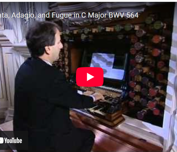 Mellemspil – Bach: Toccata, adagio og fuge i C-dur, BWV  564 (1719–27).