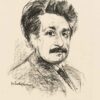 Portrett av fysikeren Albert Einstein (1925).