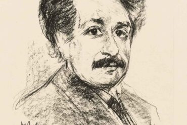 Portrett av fysikeren Albert Einstein (1925).