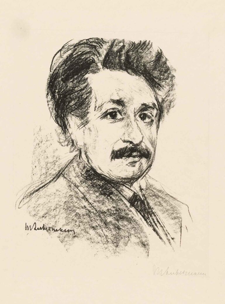 Portrett av fysikeren Albert Einstein (1925).