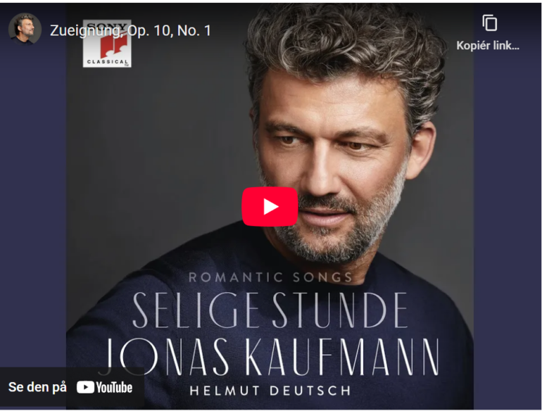 Strauss: Zueignung op.10 nr.1 (1885).