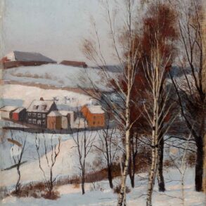 Udsigt fra Fosveien, Christiania (1881?).