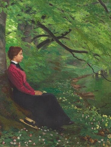 Kunstnerens datter Meta Maren (1901).