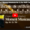 Mellemspil – Schubert: Moment musical nr. 3 i f-moll (utgitt 1828).