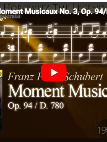 Mellemspil – Schubert: Moment musical nr. 3 i f-moll (utgitt 1828).