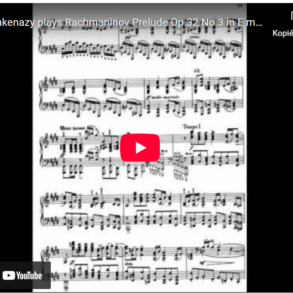 Rakhmaninov: Preludium i E-dur op. 32 nr 3 (1910).