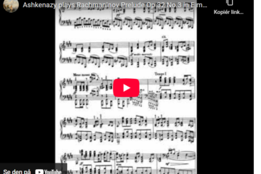 Rakhmaninov: Preludium i E-dur op. 32 nr 3 (1910).